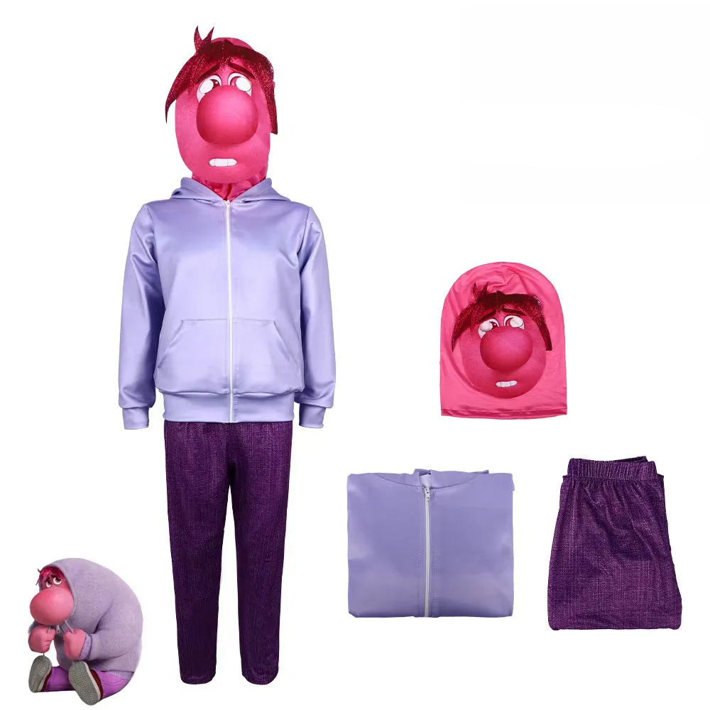 Costume Cosplay Inside Out 2 Complet pour Adultes et Enfants – Joie, Tristesse, Colère, Dégoût, Peur et Anxiété