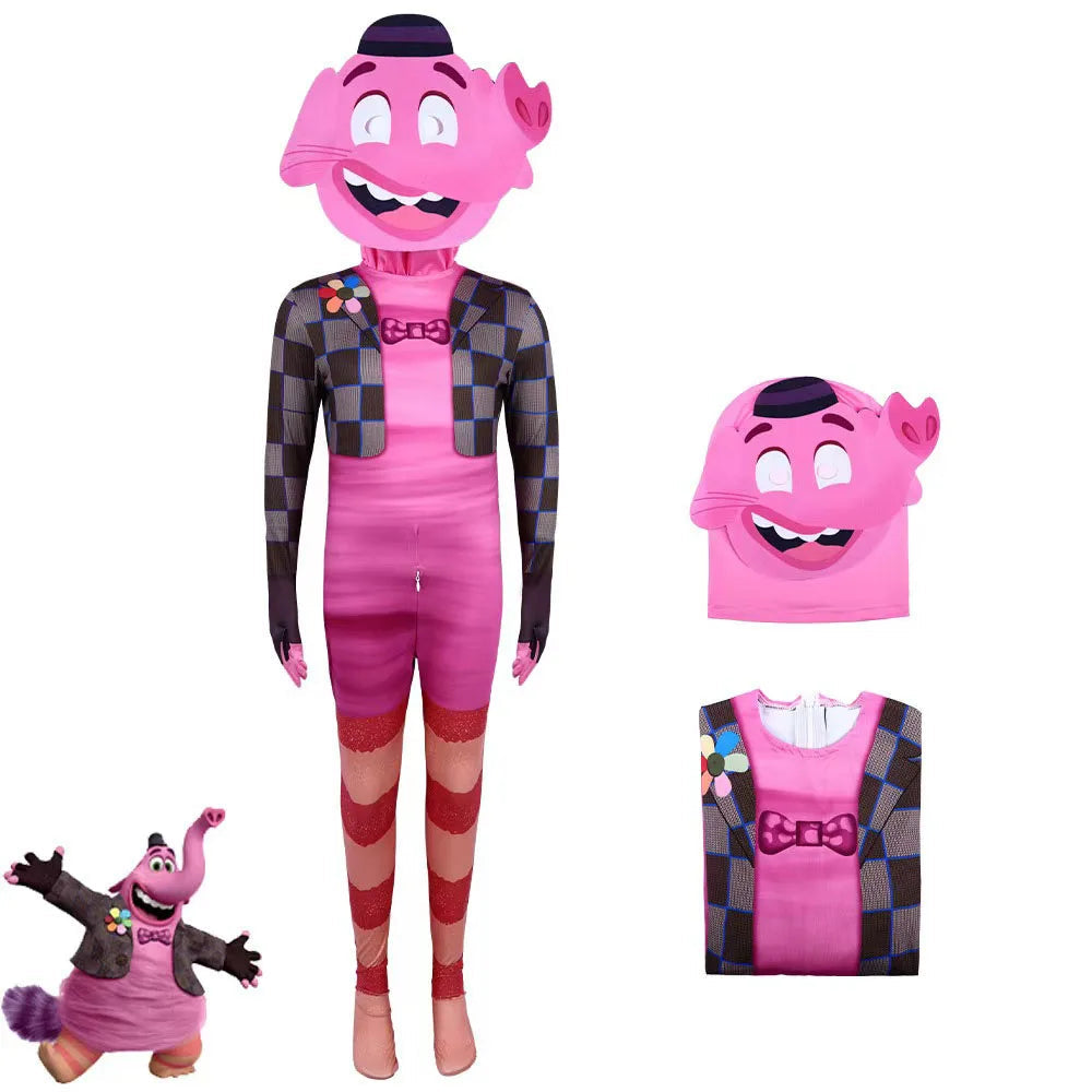 Costume Set Bing Bong Inside Out pour Halloween – Ensemble Complet de Cosplay Unisexe