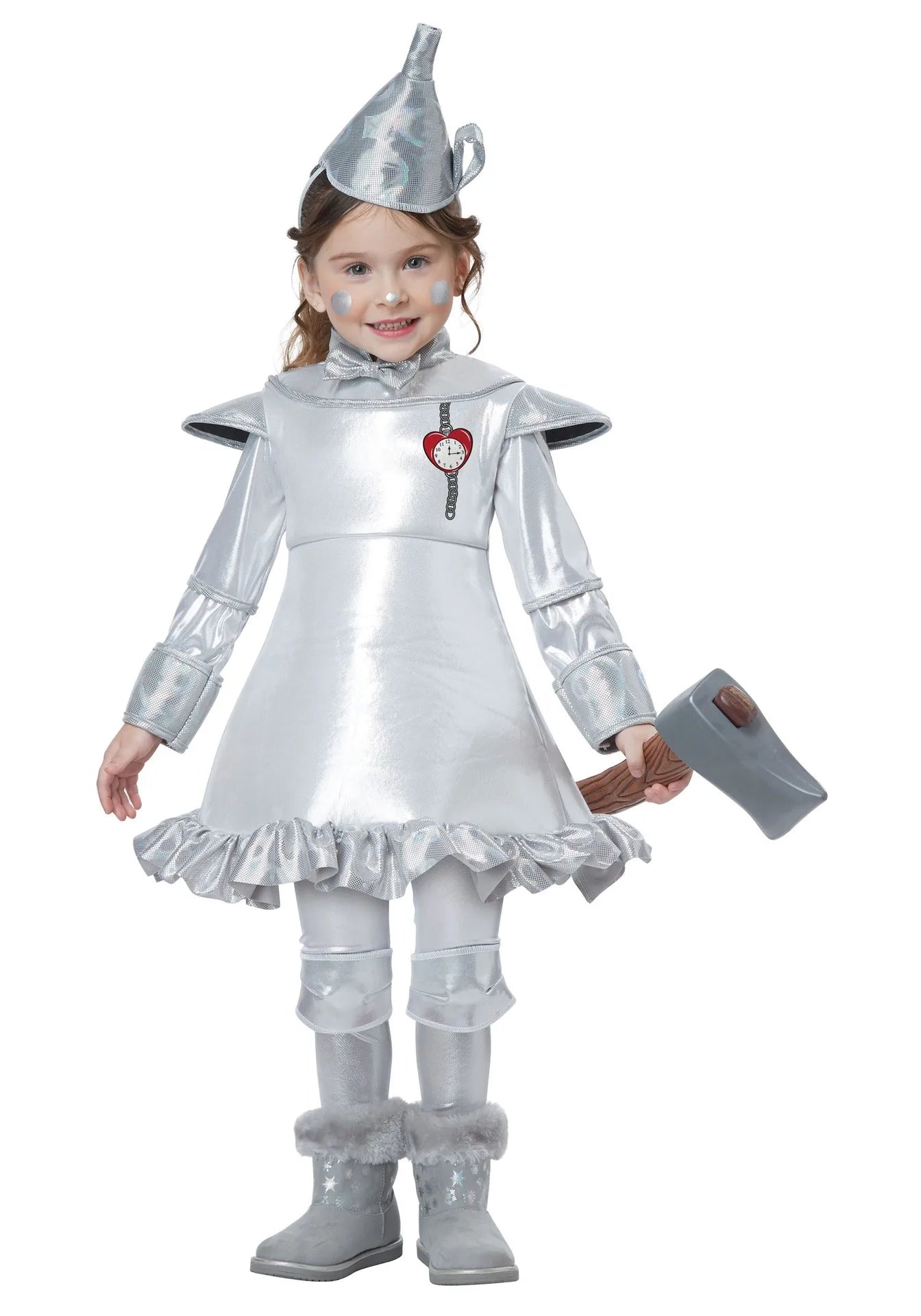Costume Tin Man pour Parent et Enfant – Ensemble d'Halloween avec Détails Métalliques