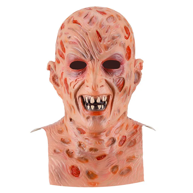 Costume d'Halloween Freddy Krueger pour Adultes avec Pull Rayé, Chapeau Fedora et Gant à Lames