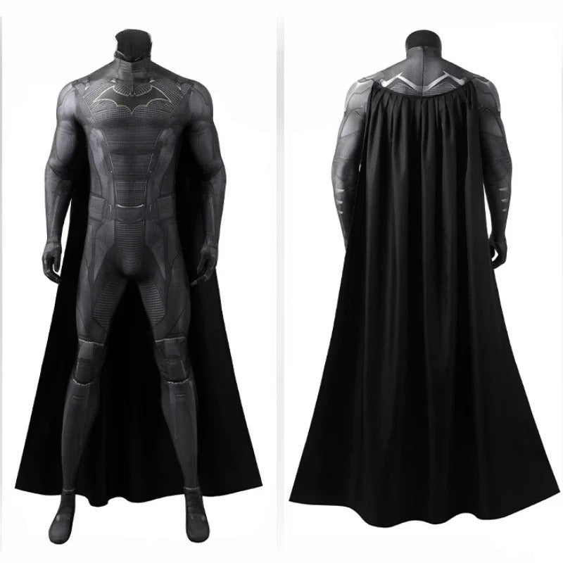 Costume de Batman en Spandex avec Cape pour Halloween et Cosplay – Unisexe, Ajustement Parfait