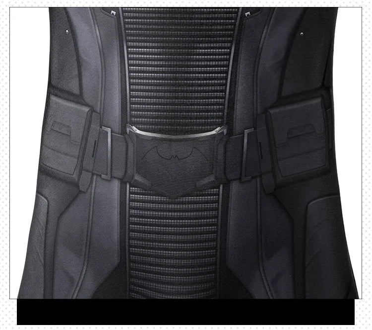 Costume de Batman en Spandex avec Cape pour Halloween et Cosplay – Unisexe, Ajustement Parfait