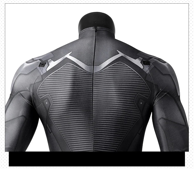 Costume de Batman en Spandex avec Cape pour Halloween et Cosplay – Unisexe, Ajustement Parfait