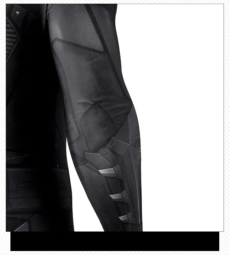 Costume de Batman en Spandex avec Cape pour Halloween et Cosplay – Unisexe, Ajustement Parfait