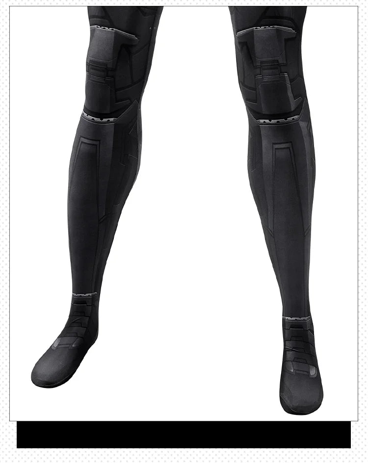 Costume de Batman en Spandex avec Cape pour Halloween et Cosplay – Unisexe, Ajustement Parfait