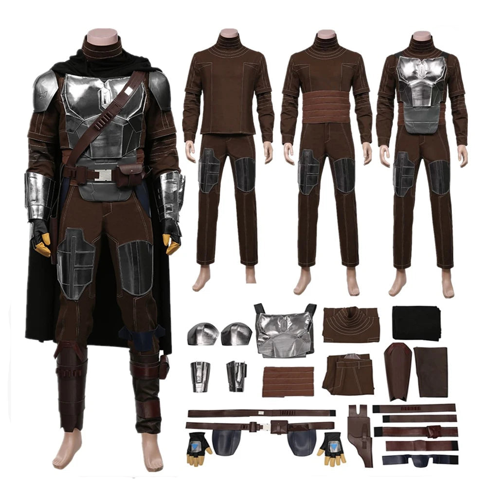 Costume de Chasseur de Primes Spatiales pour Halloween – Ensemble Complet avec Armure et Accessoires