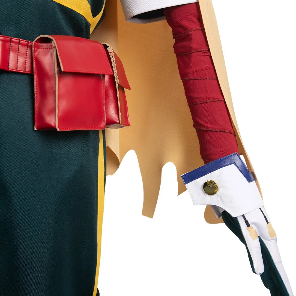 Costume de Cosplay Adulte Midoriya Izuku pour Halloween 2025 – Ensemble Complet avec Haut, Pantalon et Manteau