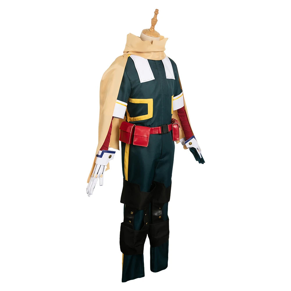Costume de Cosplay Adulte Midoriya Izuku pour Halloween 2025 – Ensemble Complet avec Haut, Pantalon et Manteau