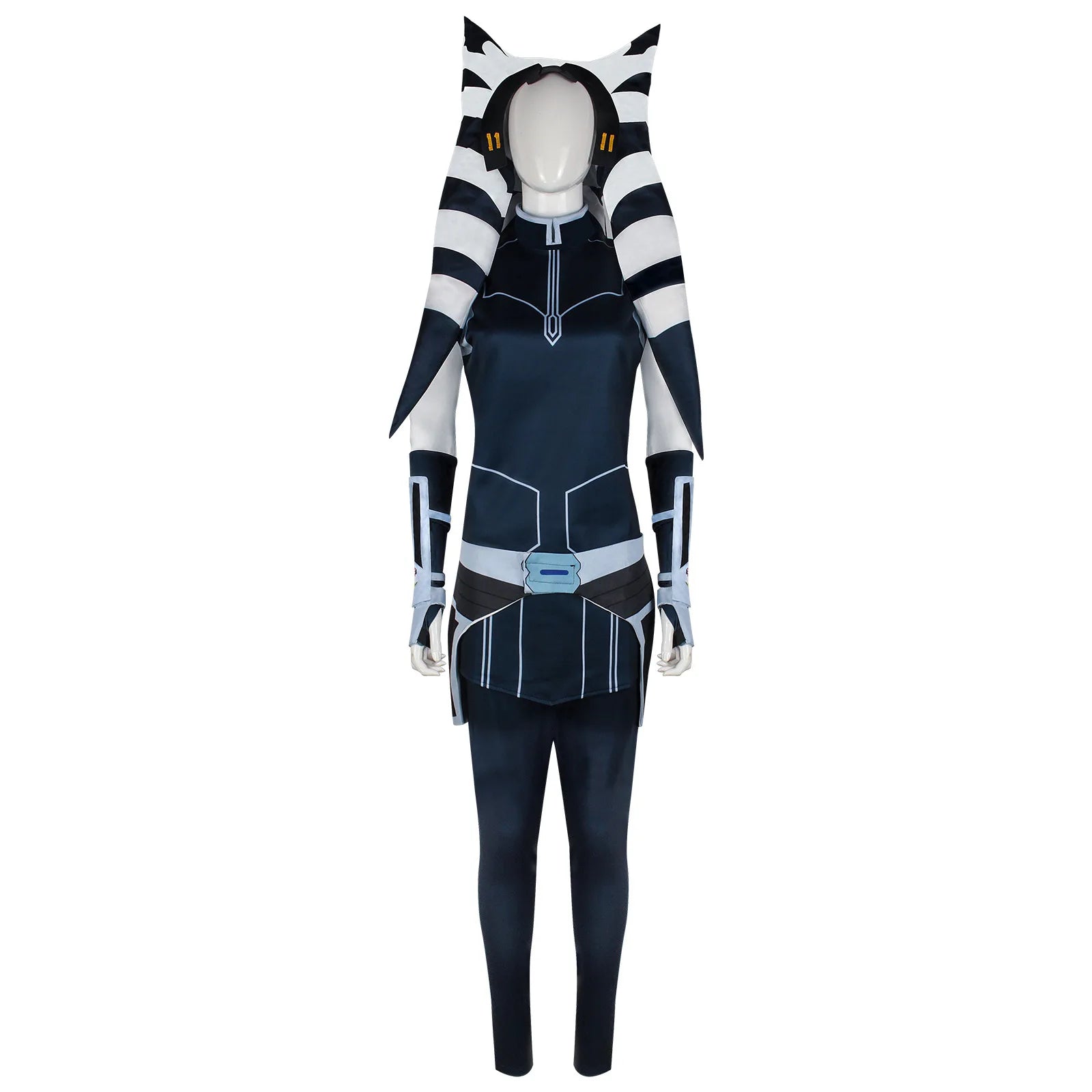 Costume de Cosplay Ahsoka Tano pour Femmes – Ensemble Complet pour Halloween et Comic Con