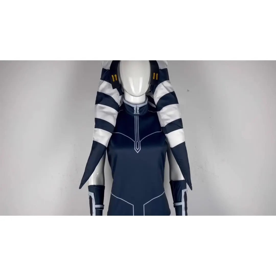 Costume de Cosplay Ahsoka Tano pour Femmes – Ensemble Complet pour Halloween et Comic Con