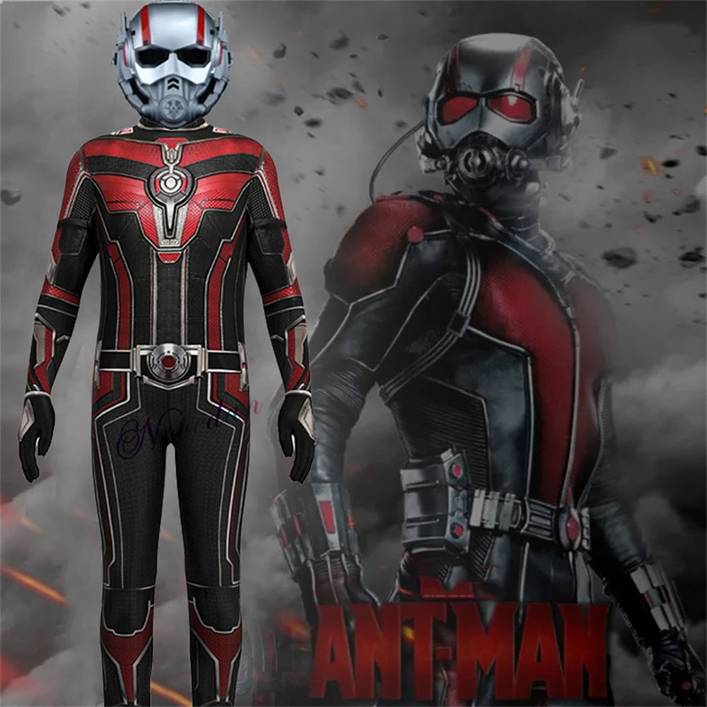 Costume de Cosplay Ant Man avec Casque – Ensemble Complet pour Halloween et Événements