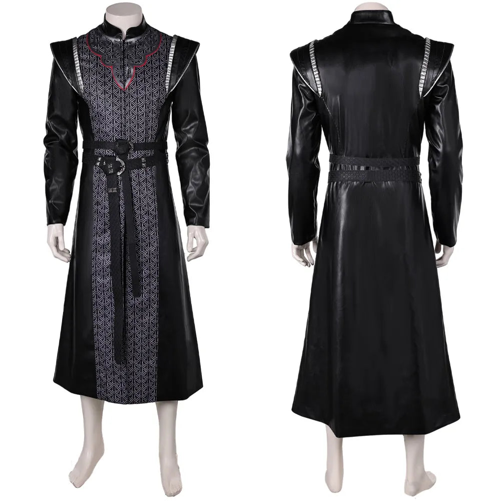 Costume de Cosplay Daemon Prince Dragon pour Hommes – Ensemble Complet avec Manteau, Ceinture et Sac de Taille