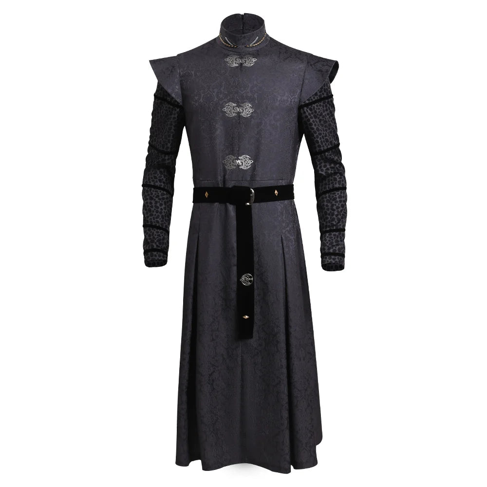 Costume de Cosplay Daemon Prince Dragon pour Hommes – Ensemble Complet avec Manteau, Ceinture et Sac de Taille
