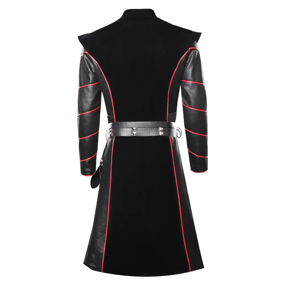 Costume de Cosplay Daemon Prince Dragon pour Hommes – Ensemble Complet avec Manteau, Ceinture et Sac de Taille