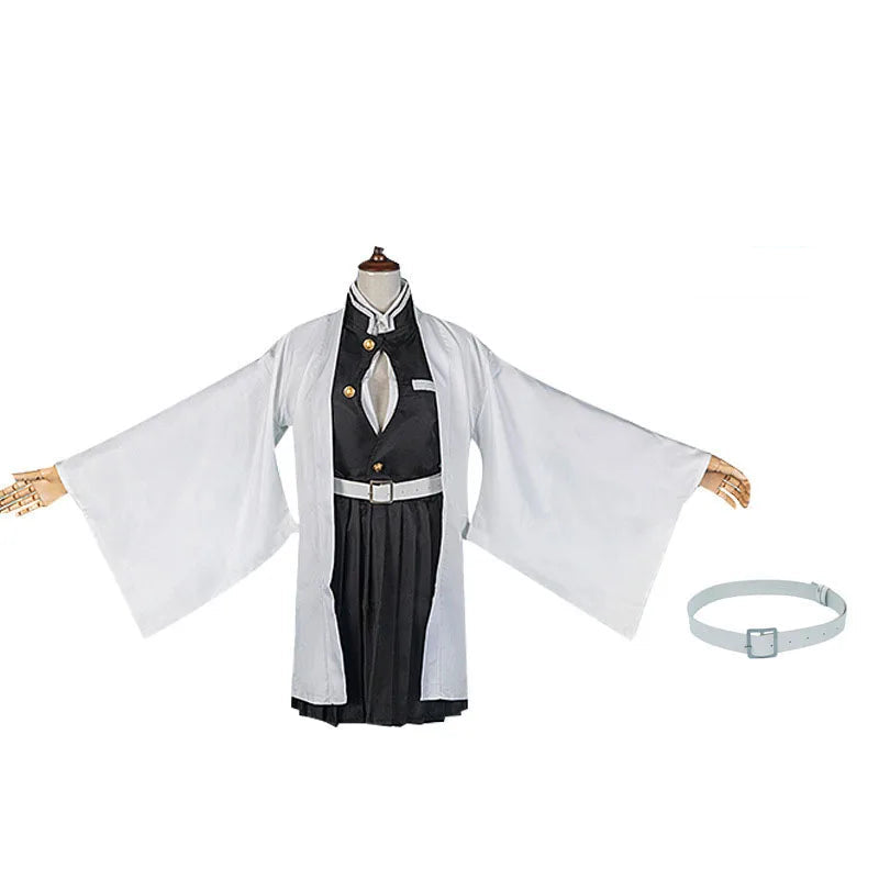 Costume de Cosplay Demon Slayer Unisexe avec Haut Haori et Pantalon – Parfait pour Halloween et Conventions