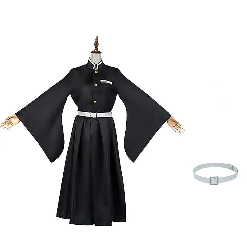 Costume de Cosplay Demon Slayer Unisexe avec Haut Haori et Pantalon – Parfait pour Halloween et Conventions