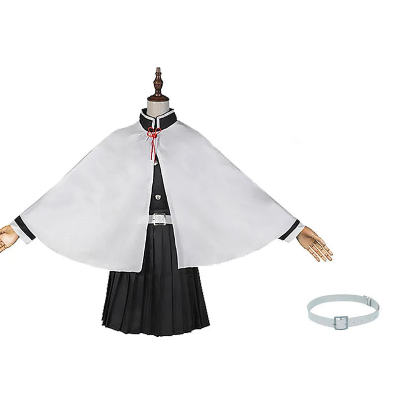 Unisex Demon Slayer Cosplay Costume with Haori Top and Pants – Perfect for Halloween and Conventions