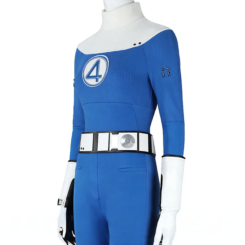Costume de Cosplay Femme Invisible avec Détails de Super-Héros – Ensemble Unisexe pour Halloween 2025