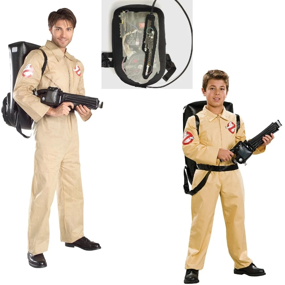 Costume de Cosplay Ghostbusters Unisexe avec Accessoires pour Halloween 2025