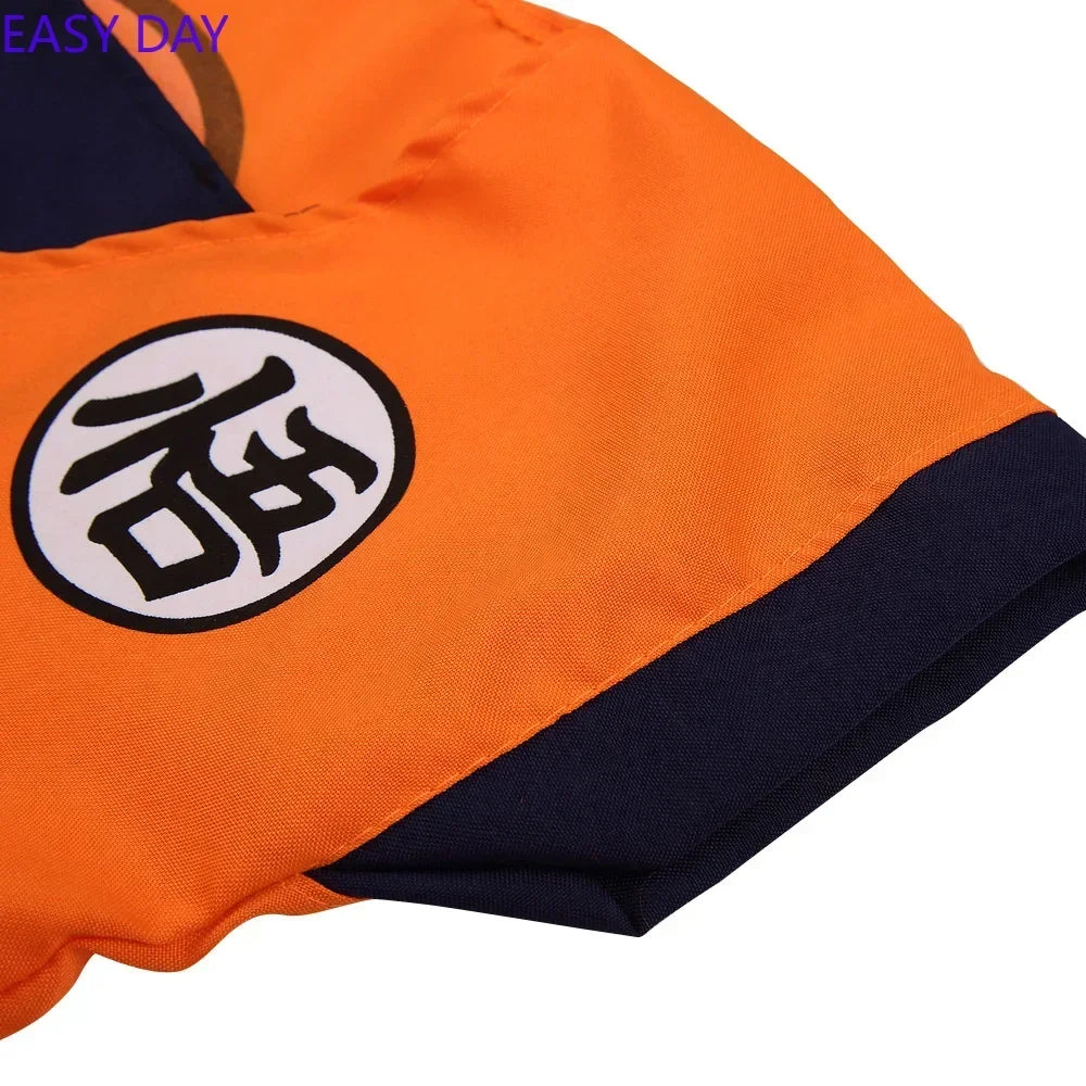 Costume de Cosplay Goku pour Enfants avec Perruque Super Saiyan – Tenue Complète pour Halloween