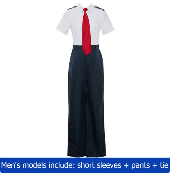 Costume de Cosplay Mon Héros Universitaire – Ensemble Uniforme Scolaire avec Blazer, Chemise, Cravate, Jupe ou Pantalon