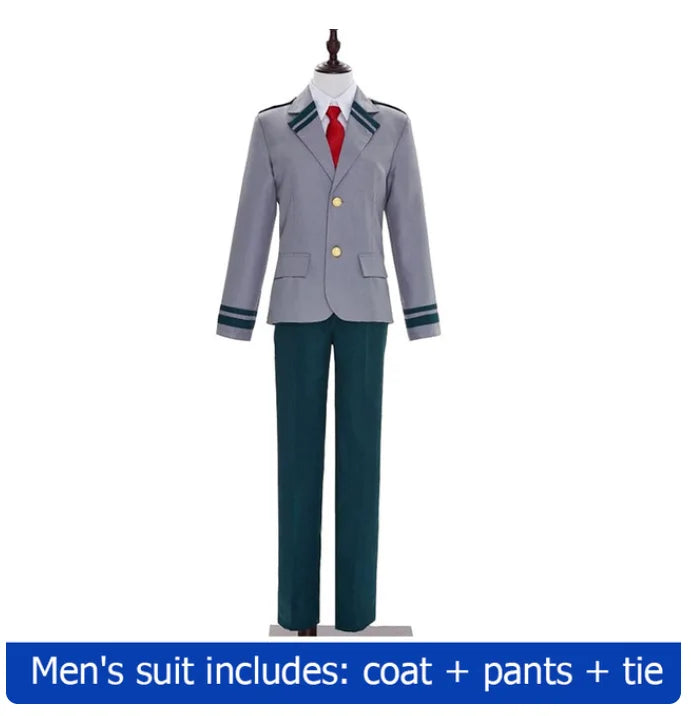 Costume de Cosplay Mon Héros Universitaire – Ensemble Uniforme Scolaire avec Blazer, Chemise, Cravate, Jupe ou Pantalon