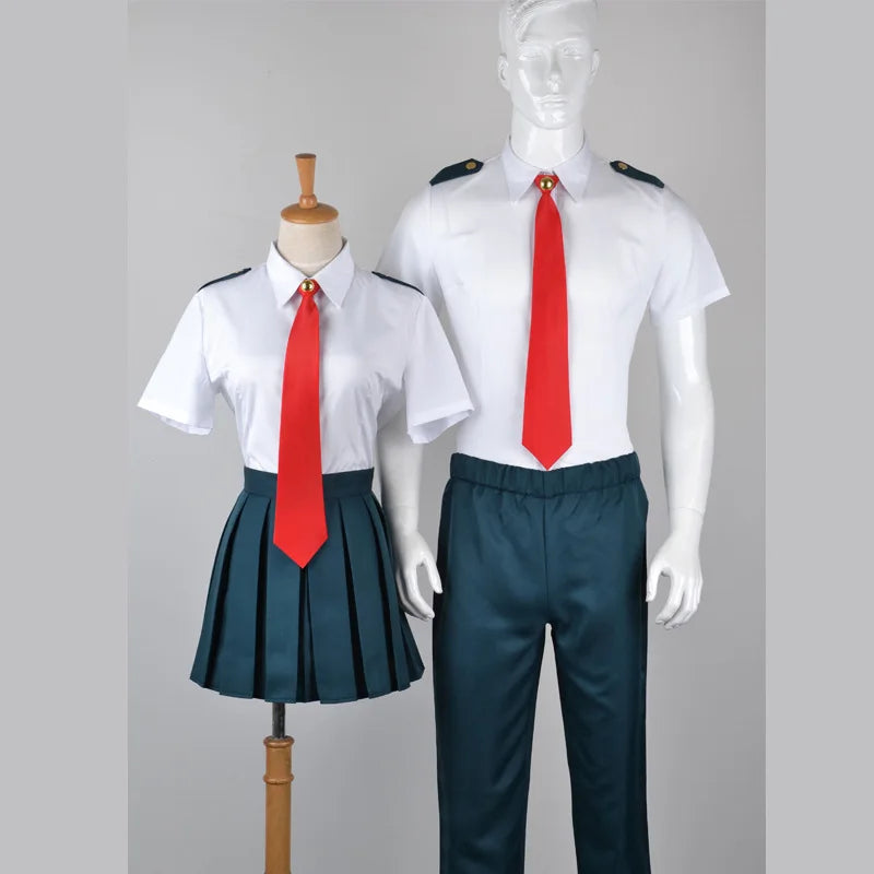 Costume de Cosplay Mon Héros Universitaire – Ensemble Uniforme Scolaire avec Blazer, Chemise, Cravate, Jupe ou Pantalon