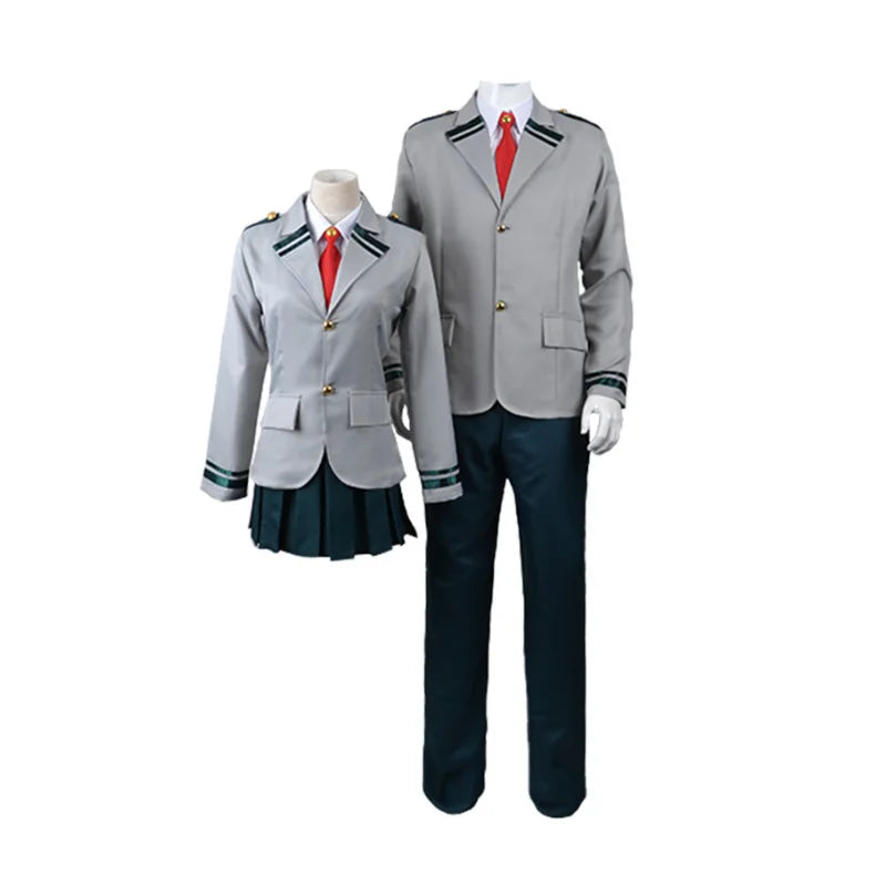 Costume de Cosplay Mon Héros Universitaire – Ensemble Uniforme Scolaire avec Blazer, Chemise, Cravate, Jupe ou Pantalon