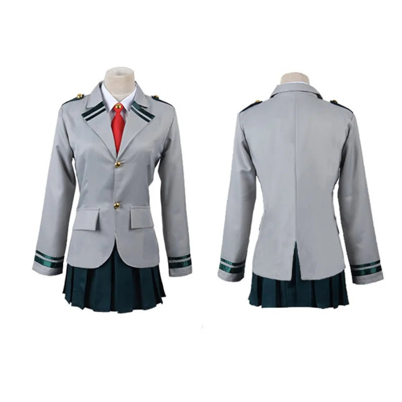 Costume de Cosplay Mon Héros Universitaire – Ensemble Uniforme Scolaire avec Blazer, Chemise, Cravate, Jupe ou Pantalon
