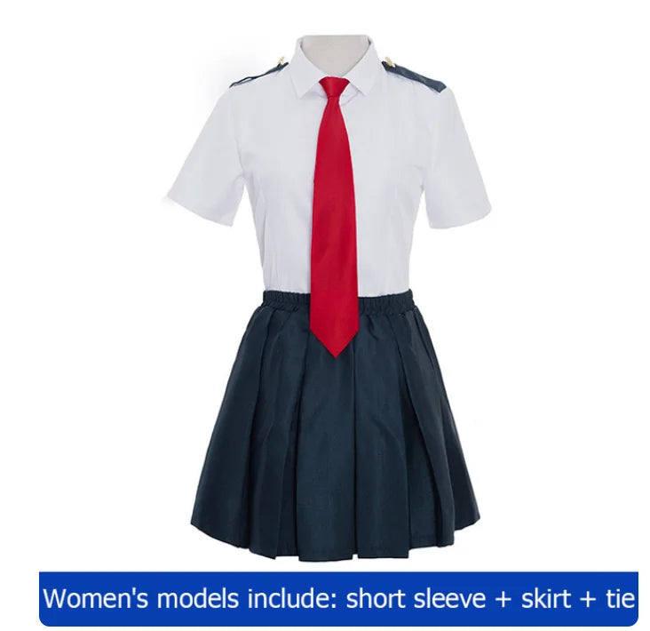 Costume de Cosplay Mon Héros Universitaire – Ensemble Uniforme Scolaire avec Blazer, Chemise, Cravate, Jupe ou Pantalon