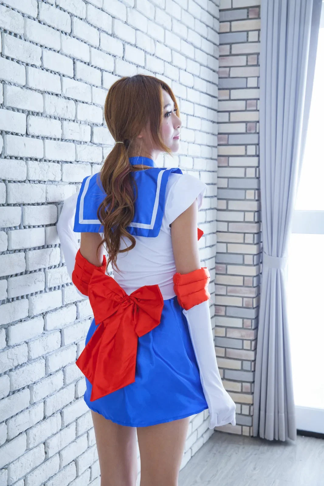 Costume de Cosplay Sailor Moon avec Robe et Perruque – Ensemble Halloween pour Femme