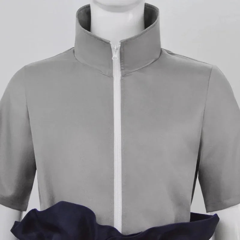 Costume de Cosplay Sasuke Uchiha – Veste Grise avec Pantalon Noir pour Halloween 2025