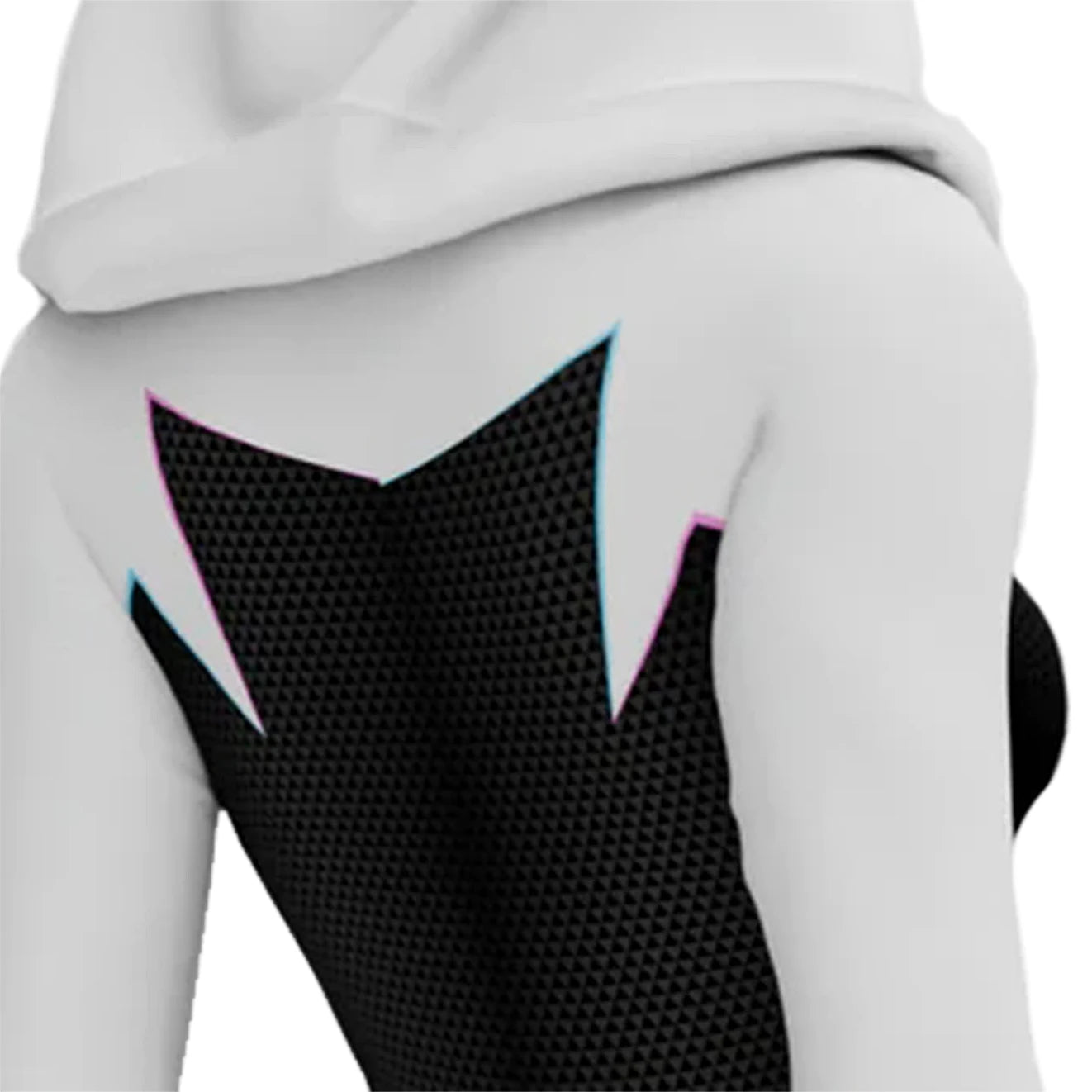 Costume de Cosplay Spider Gwen en Spandex avec Capuche et Gants – Idéal pour Halloween et Conventions