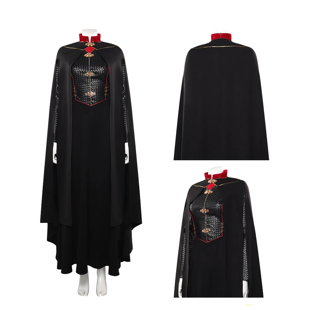 Costume de Cosplay Targaryen avec Manteau et Robe – Ensemble Unisexe pour Halloween