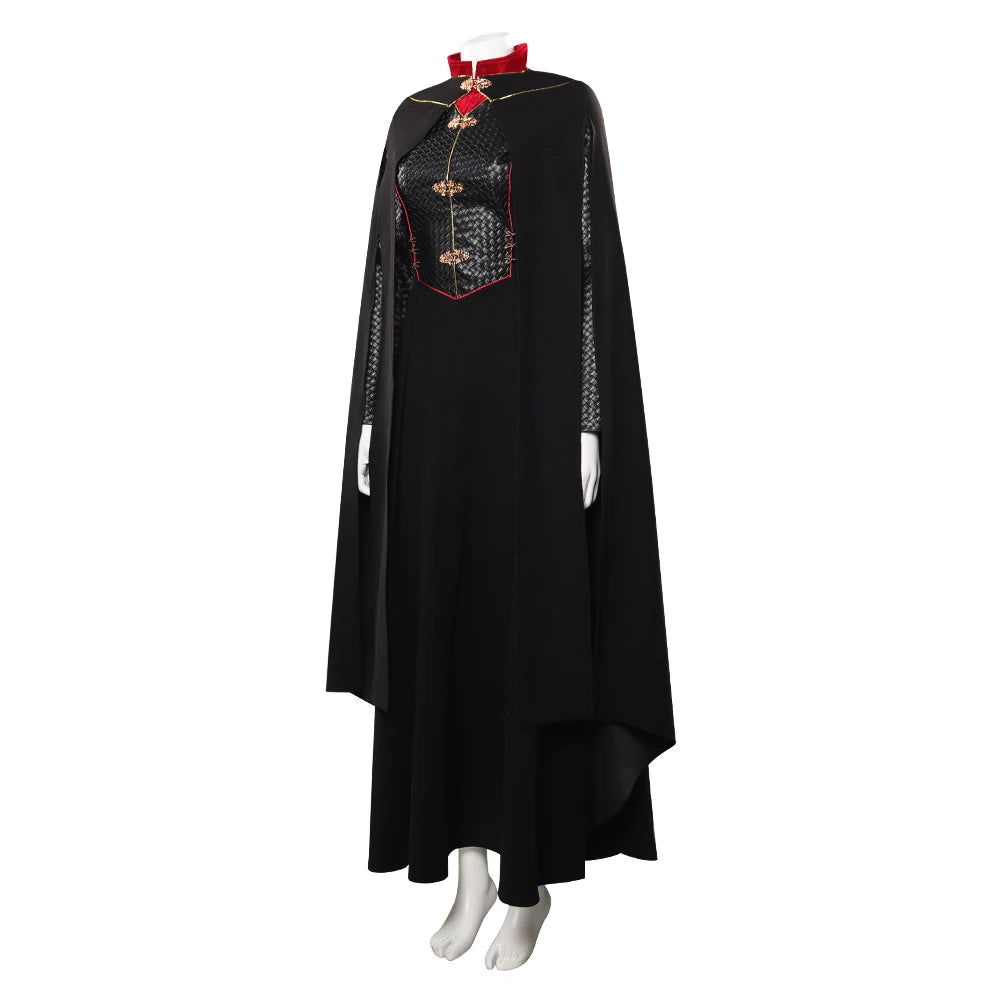 Costume de Cosplay Targaryen avec Manteau et Robe – Ensemble Unisexe pour Halloween