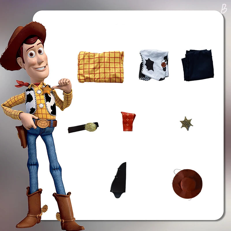 Costume de Cosplay Woody pour Femme – Tenue de Shérif pour Halloween
