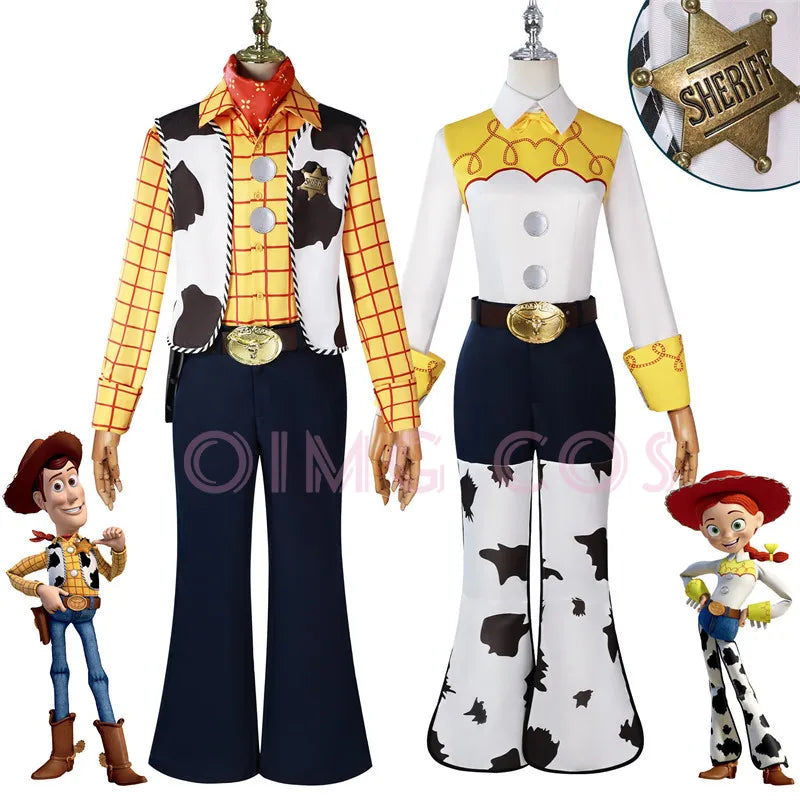 Costume de Cosplay Woody pour Femme – Tenue de Shérif pour Halloween