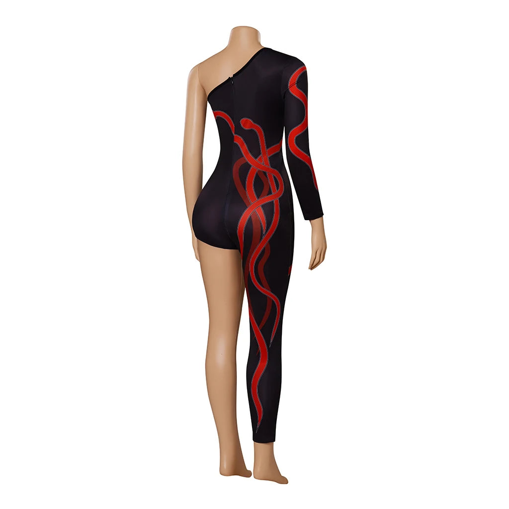 Costume de Jumpsuit Noir à Une Jambe pour Femmes – Parfait pour Événements et Concerts