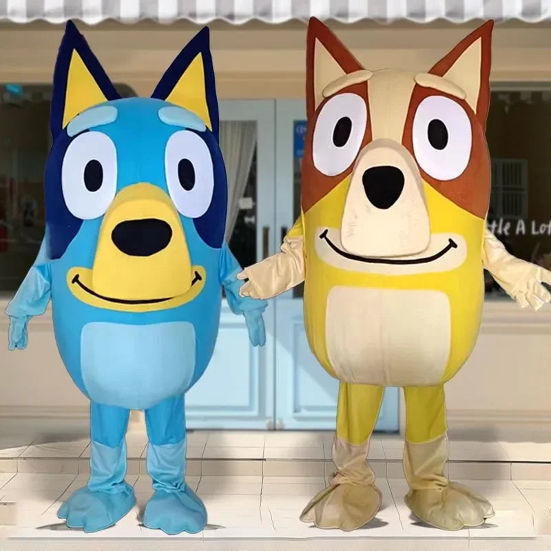 Costume de Mascotte Adulte Bluey Bingo Dog pour Halloween 2025 – Déguisement de Personnage de Télévision
