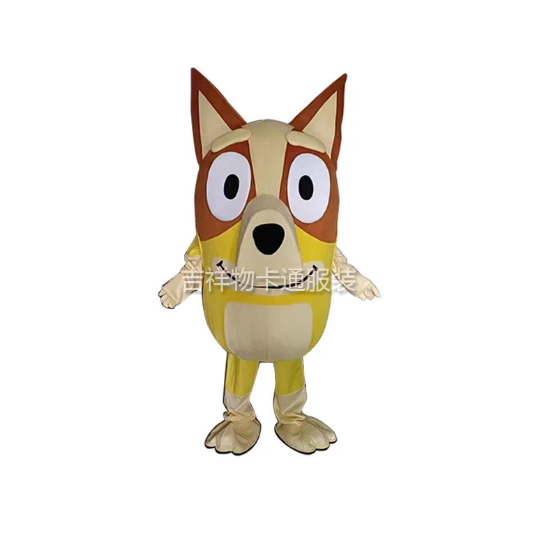 Costume de Mascotte Adulte Bluey Bingo Dog pour Halloween 2025 – Déguisement de Personnage de Télévision