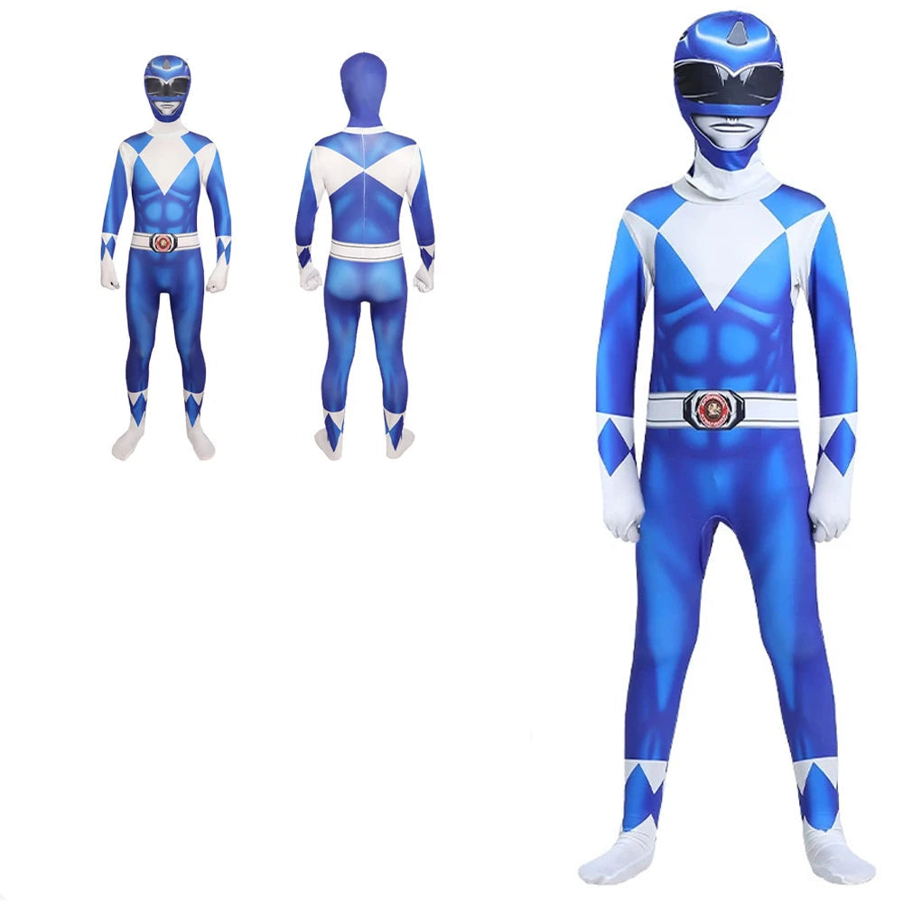 Costume de Power Rangers Unisexe avec Masque – Déguisement Halloween 2025