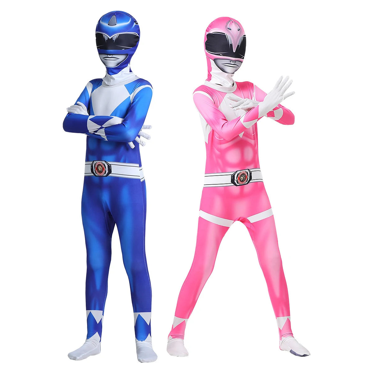 Costume de Power Rangers Unisexe avec Masque – Déguisement Halloween 2025