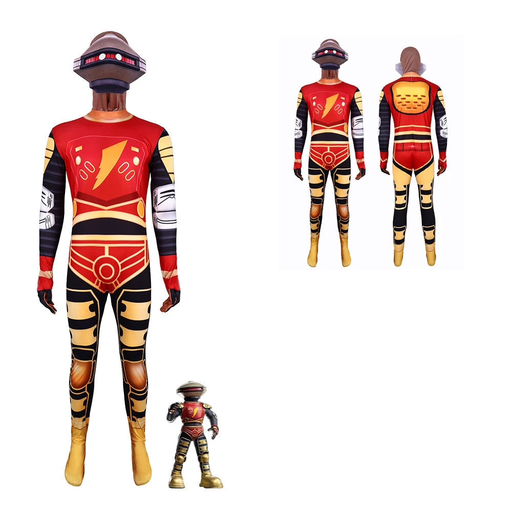 Costume de Power Rangers Unisexe avec Masque – Déguisement Halloween 2025