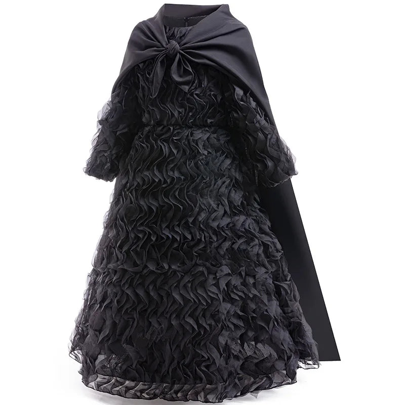 Costume de Sorcière pour Enfants avec Cape et Chapeau – Déguisement Halloween 2025