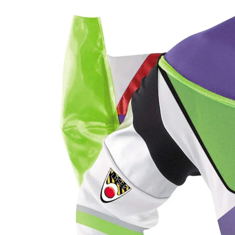 Costume de Space Ranger Unisexe pour Halloween – Combinaison Complète avec Capuche et Détails Imprimés