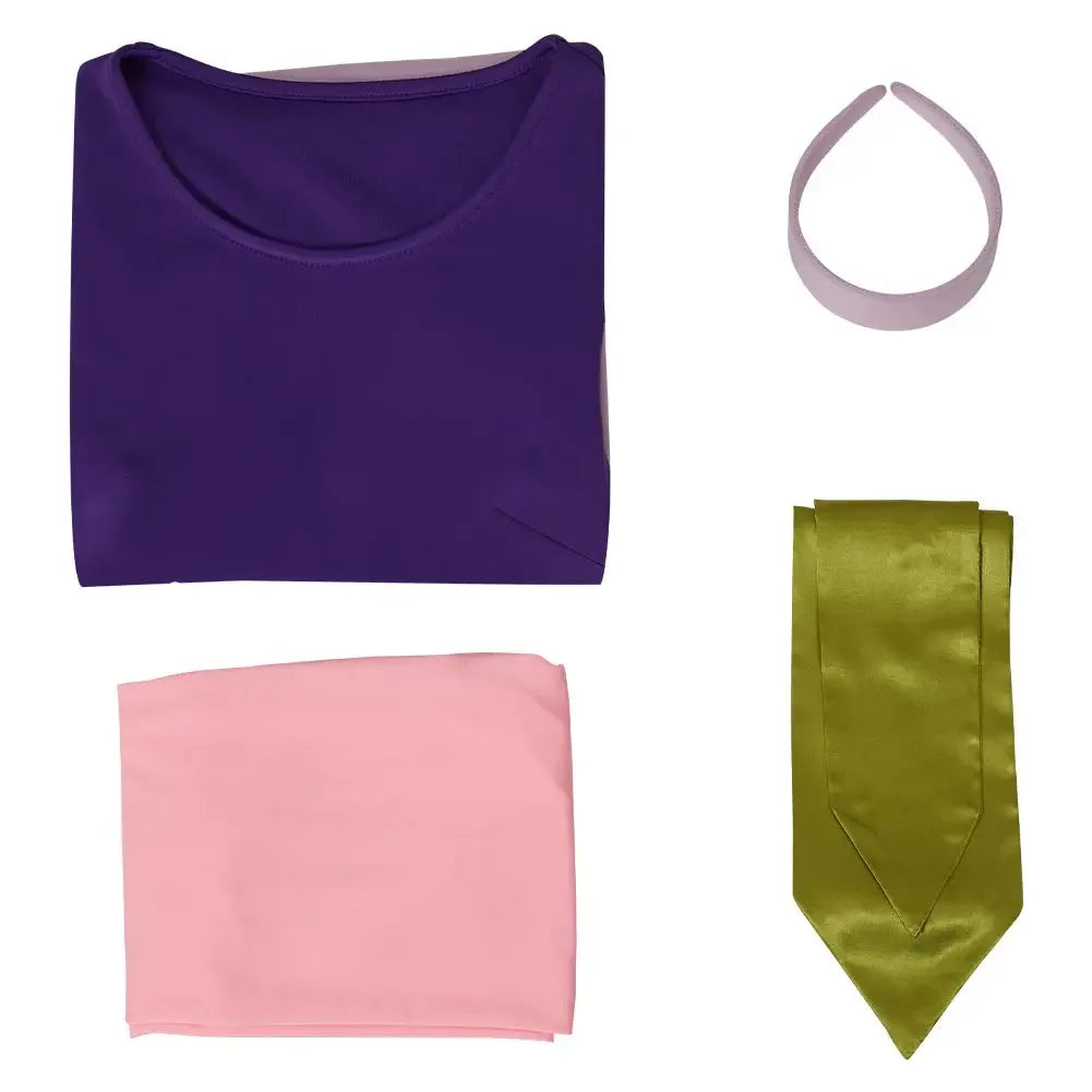 Costumes de Cosplay pour Daphne et Velma - Robe Mini A-Line avec Écharpe Verte pour Halloween