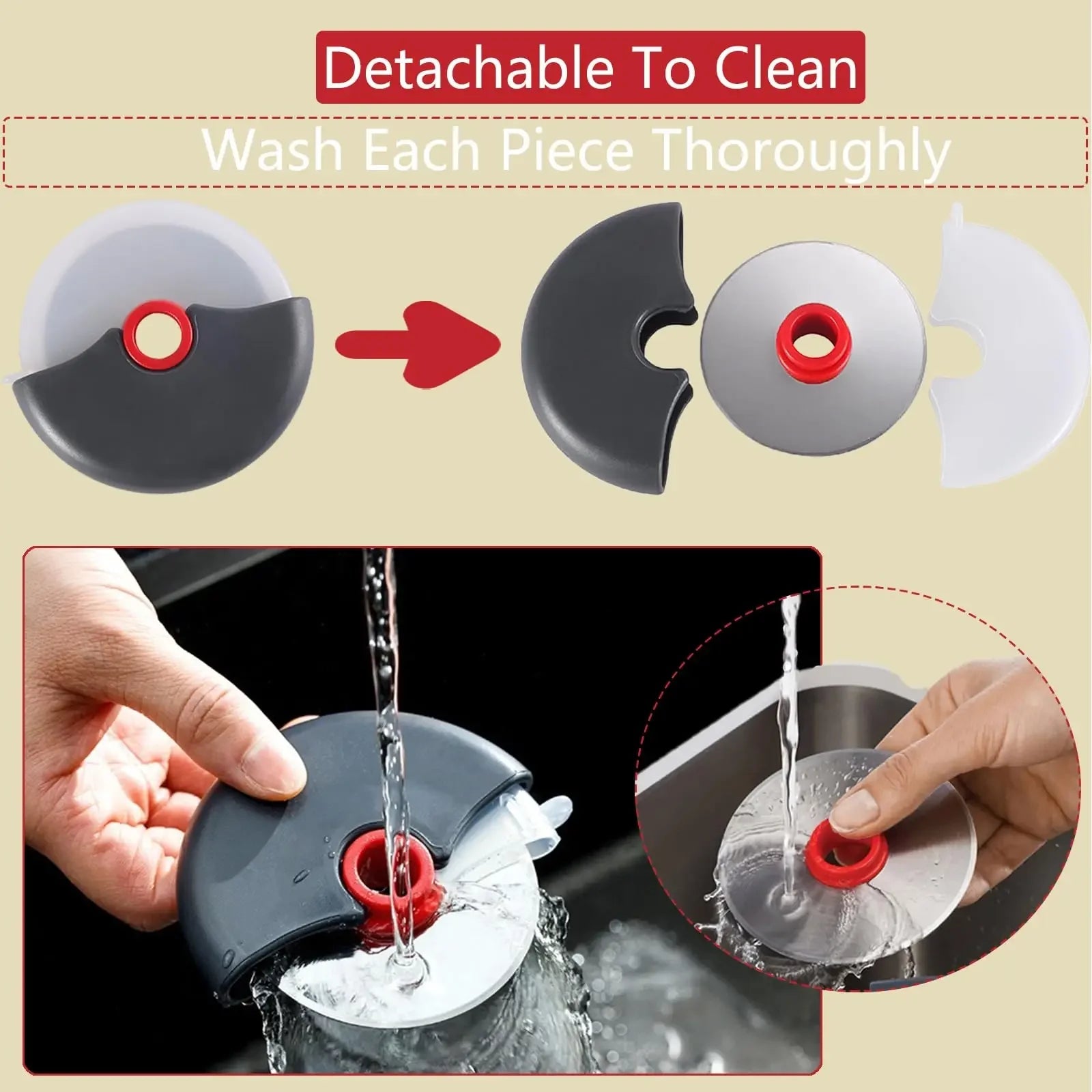 Coupe-Rouleau en Acier Inoxydable pour Tranchage de Pizza et Gâteau – Outil de Cuisine Pratique et Durable