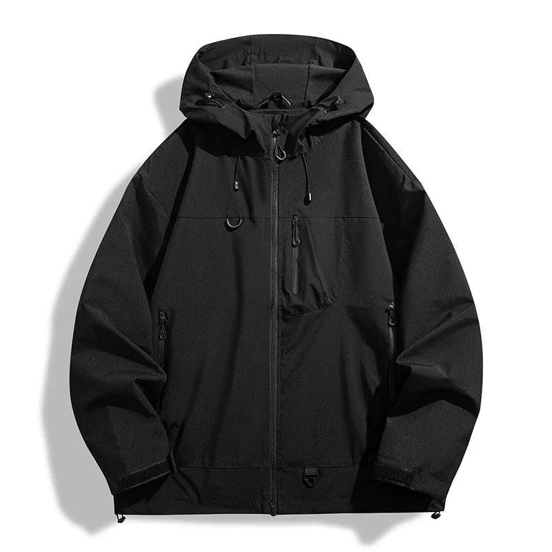 Coupe-Vent Waterproof Unisex Jacket with Hood – Lightweight and Breathable Hiking Jacket