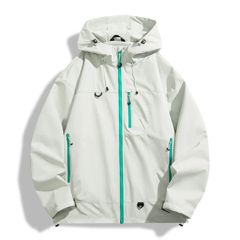 Coupe-Vent Waterproof Unisex Jacket with Hood – Lightweight and Breathable Hiking Jacket