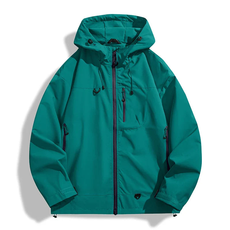 Coupe-Vent Waterproof Unisex Jacket with Hood – Lightweight and Breathable Hiking Jacket